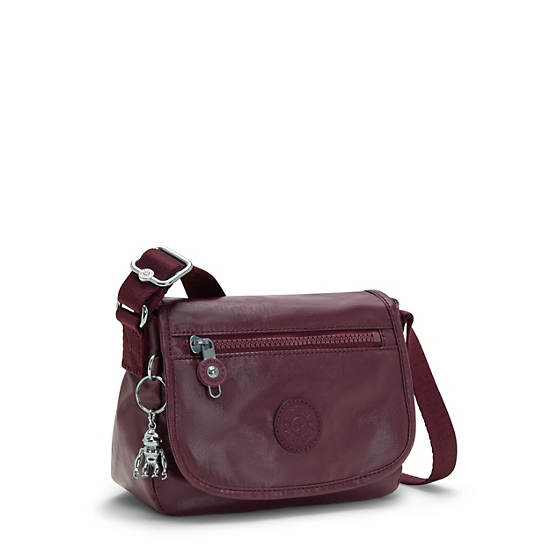 Kipling Sabian Metallic Crossbody Mini Veske Burgunder | NO 1864YX